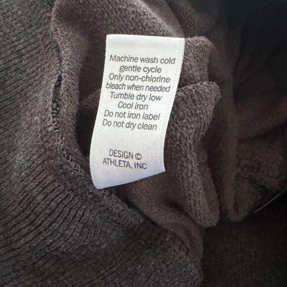 Athleta Women's Charcoal Gray Pull-On Restore Slim Ruched Leggings Size Small - Picture 5 of 6